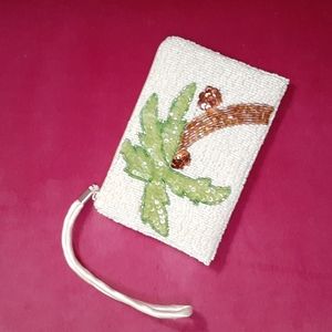 SALE PRICE! NWOT Tropical sequin wristlet